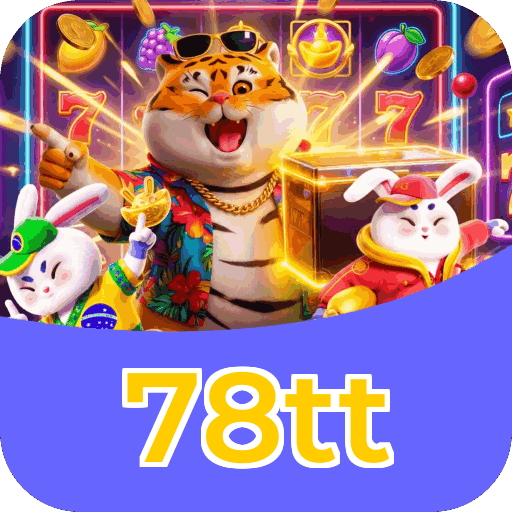 Interface do aplicativo 78tt mostrando jogos disponíveis no iOS e Android
